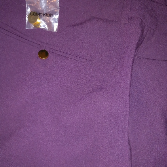 Women's Calvin Klein Modern Fit Petite Trousers - Size 4 - Picture 2 of 3